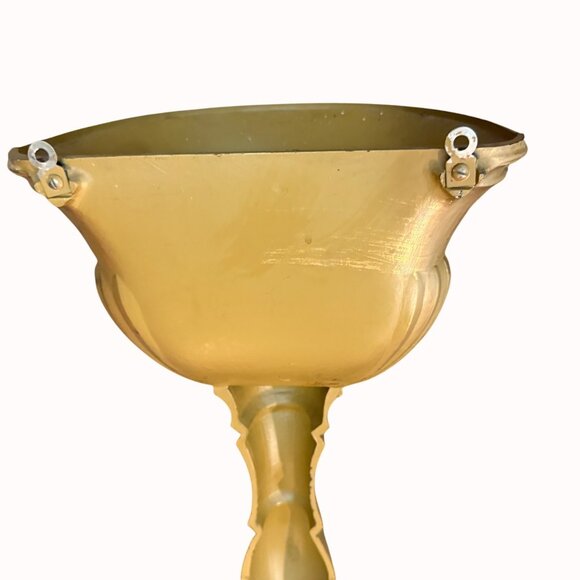 Hollywood Regency Wall Sconce Vintage Gold Tone Pocket Ornate Floral Mid Century - Picture 7 of 14